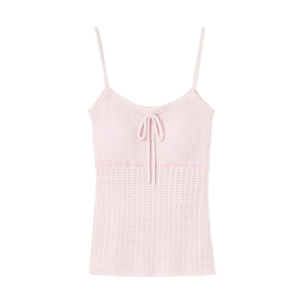 snidel チュールキャミソール　ピンク SNIDEL - スナイデル ノースリチュールカットTOPS ピンクの通販